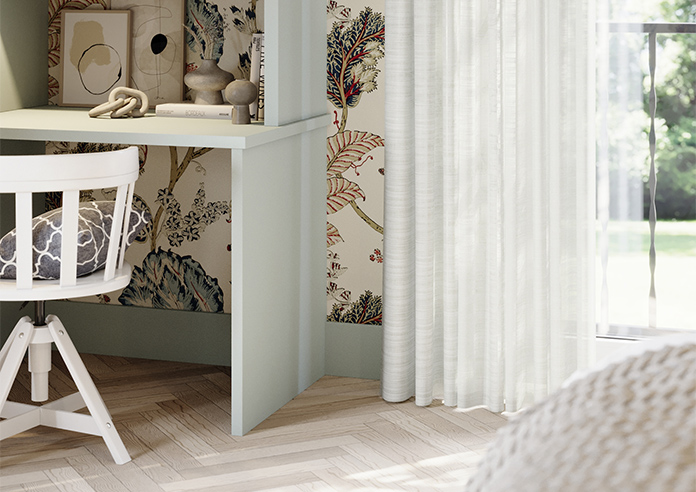 Novara Voile, Chiffon White - Made to Measure Curtains - Image 5